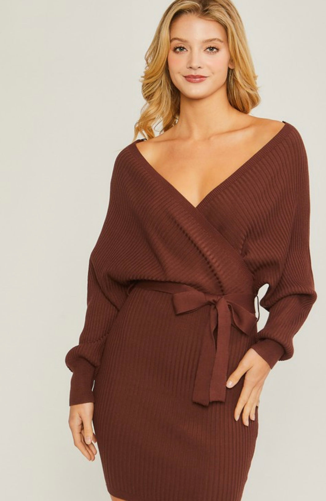 Ribbed Sweater Dress