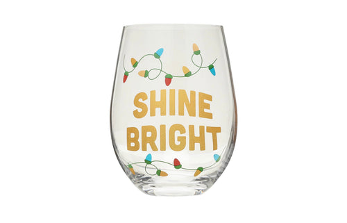 Shine Bright Wine Glass