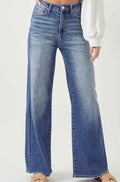 Risen Wide Leg Denim
