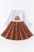 Leopard Print Rainbow Dress