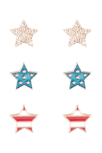 4th of July Earring Set