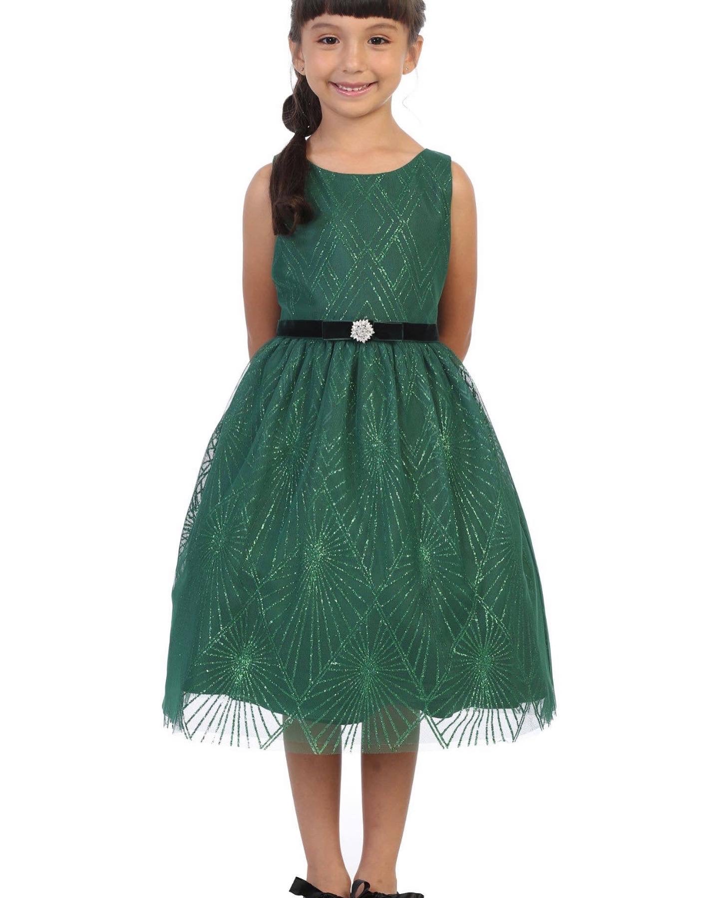Green Glitter Dress
