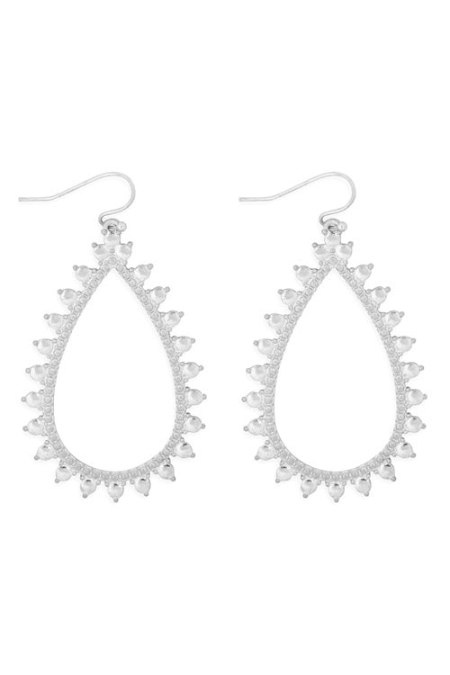 Silver Spiky Earrings
