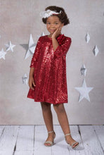 Load image into Gallery viewer, Long Sleeve Sequin Dress